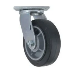 6" Black Performa Rubber Swivel Caster