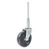 3" Black Rubber Ladder Stem Caster