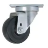 3" Black Rubber Swivel Caster