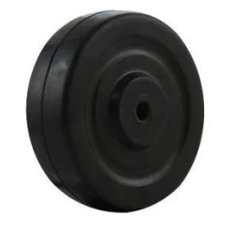 4" Black Rubber Wheel