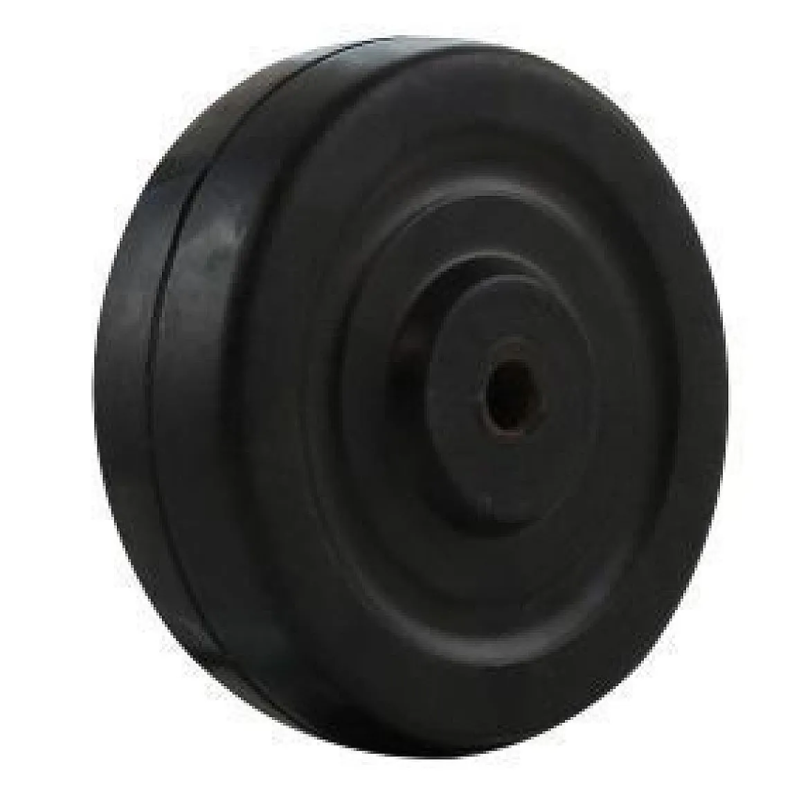 4" Black Rubber Wheel