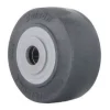 4" Black Thermoplastic Rubber Wheel