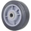 6" Black Thermoplastic Rubber Wheel