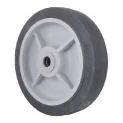 8" Black Thermoplastic Rubber Wheel