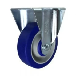 4" Blue Thermoplastic Rubber Rigid Caster