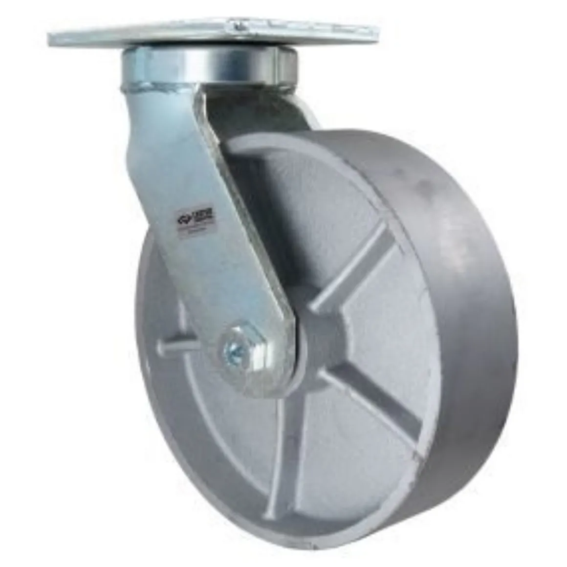 10" Cast Iron Kingpinless Swivel Caster