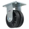 6" Cast Iron V-Groove Rigid Caster