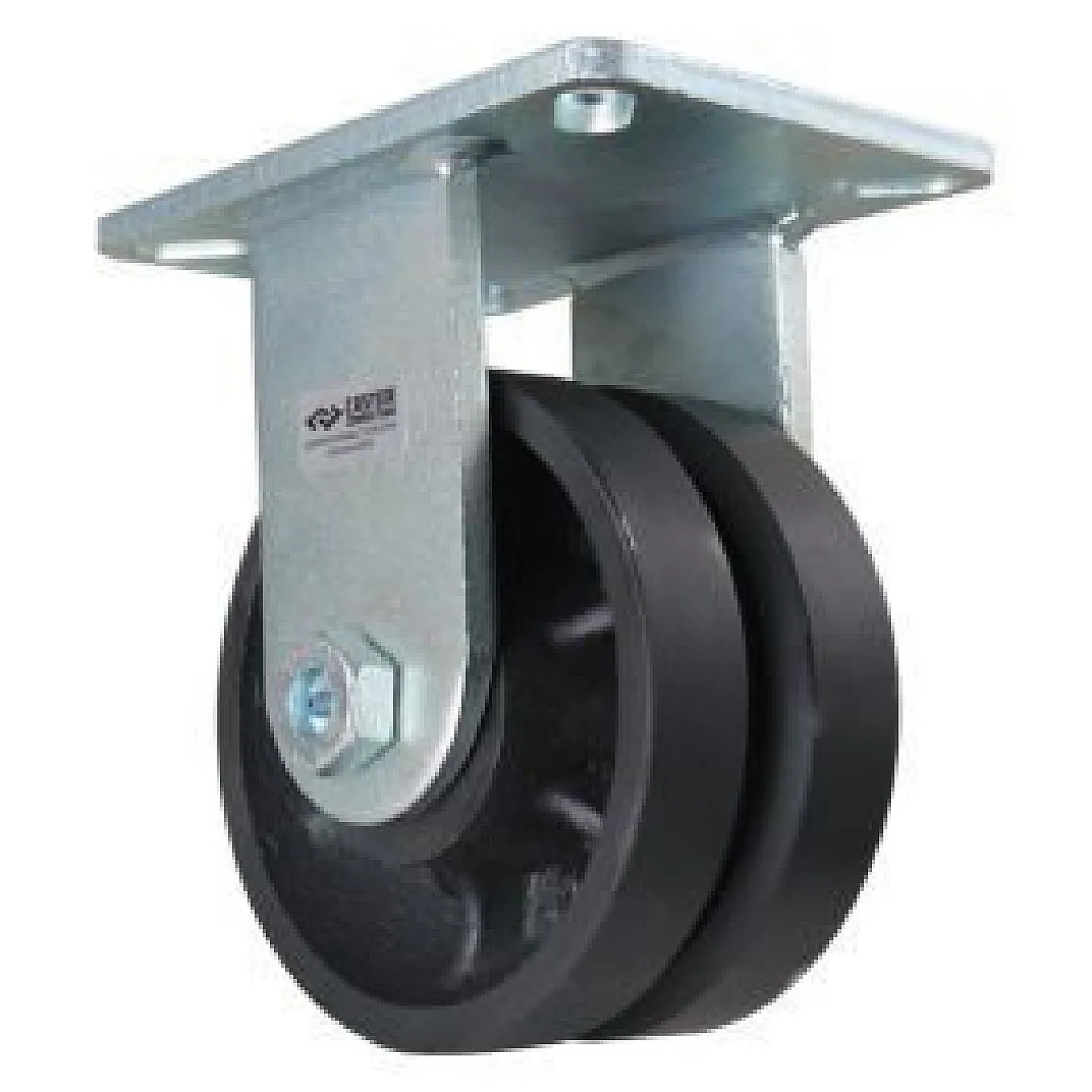 6" Cast Iron V-Groove Rigid Caster