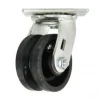 4" Cast Iron V-Groove Swivel Caster