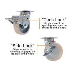 6" CC Apex ESD Maintenance-Free Swivel Caster