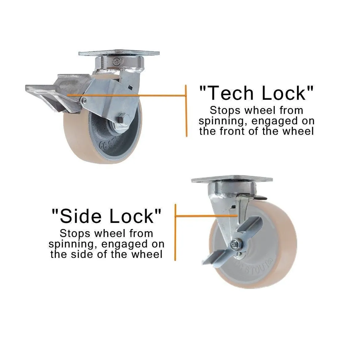 8" CC Apex ESD Swivel Caster
