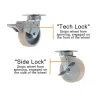 6" CC Apex Extended-Lead Kingpinless Swivel Caster