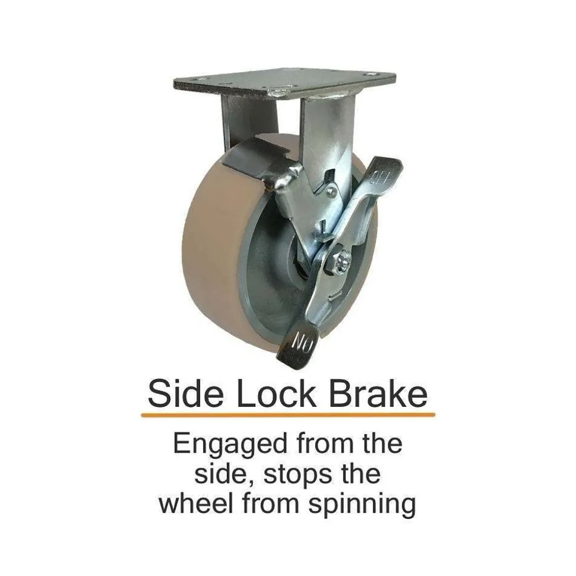 8" CC Apex Kingpinless Swivel Caster