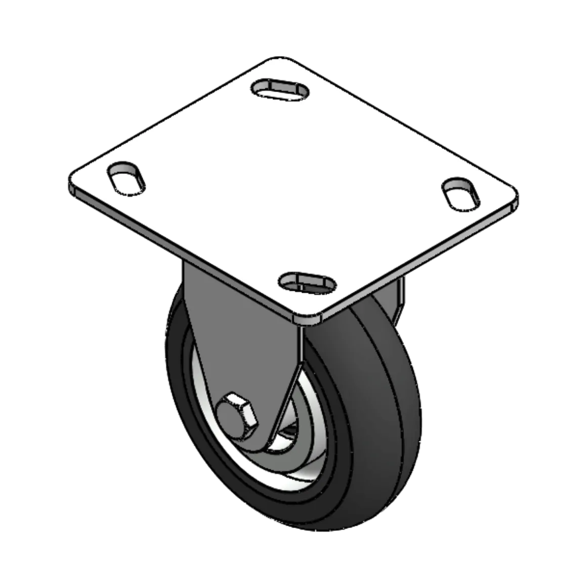 4" CC Apex Rigid Caster