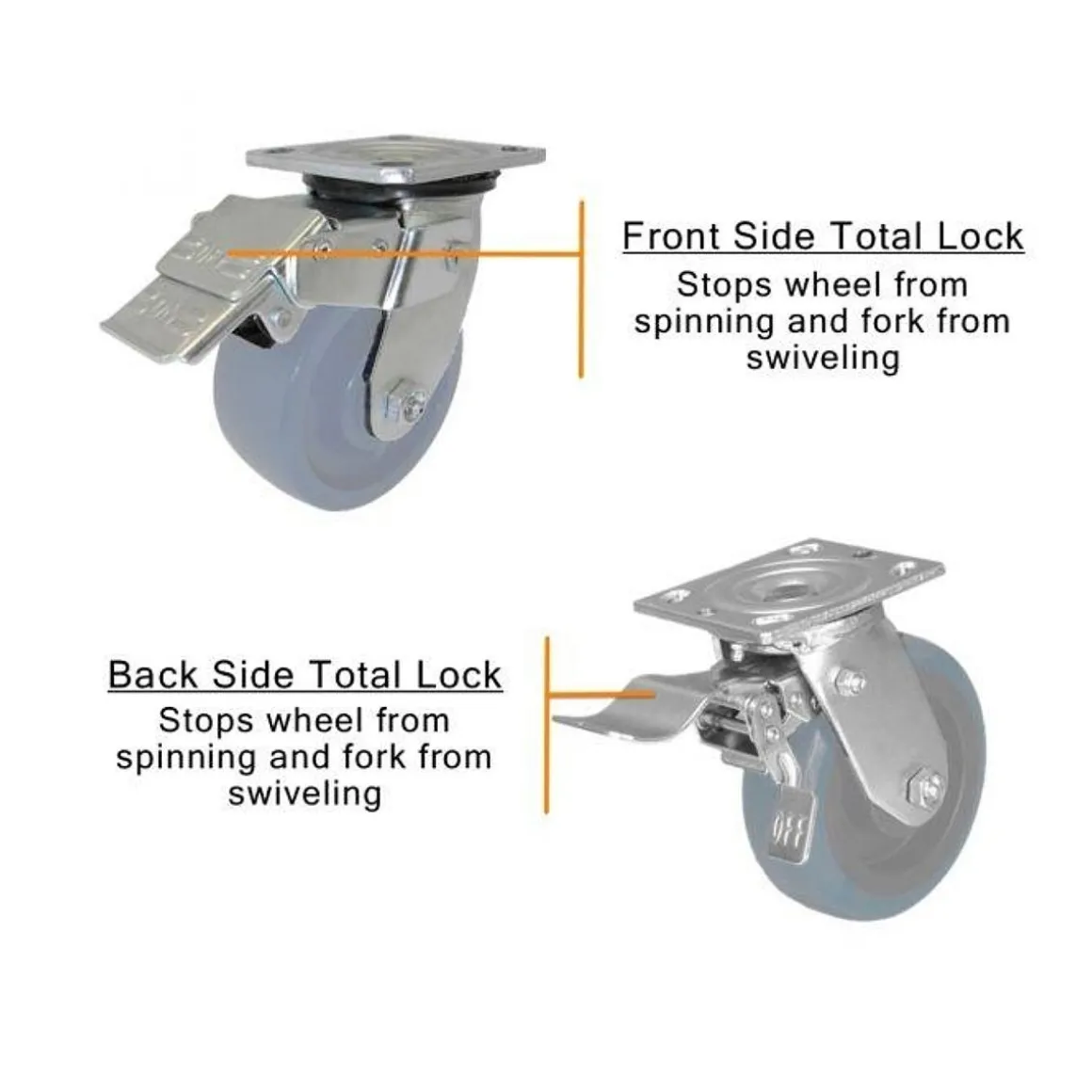 5" CC Apex Swivel Caster