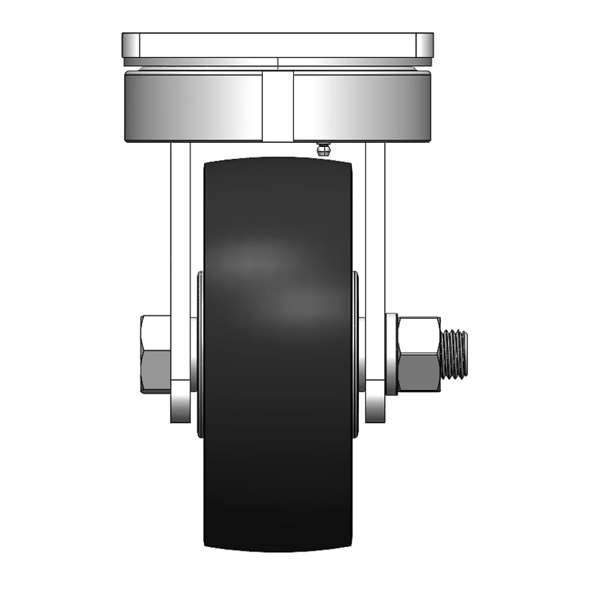 8" CC Dynamo 95A Heavy Duty Forged Kingpin Swivel Caster