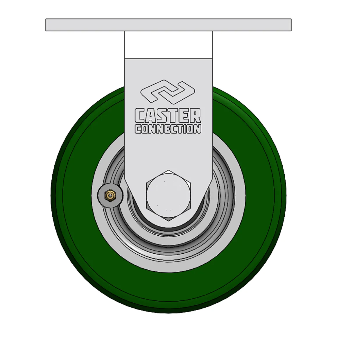 6" CC Dynamo 70D Heavy Duty Rigid Caster