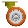 8" CC Nexus Heavy Duty Maintenance-Free Outrigger-Style Swivel Caster - 4-1/2" X 6-1/4" top plate