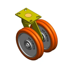 10" CC Nexus Heavy Duty Maintenance-Free Outrigger-Style Swivel Caster