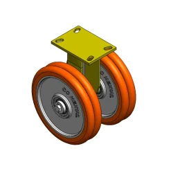10" CC Nexus Heavy Duty Outrigger-Style Rigid Caster