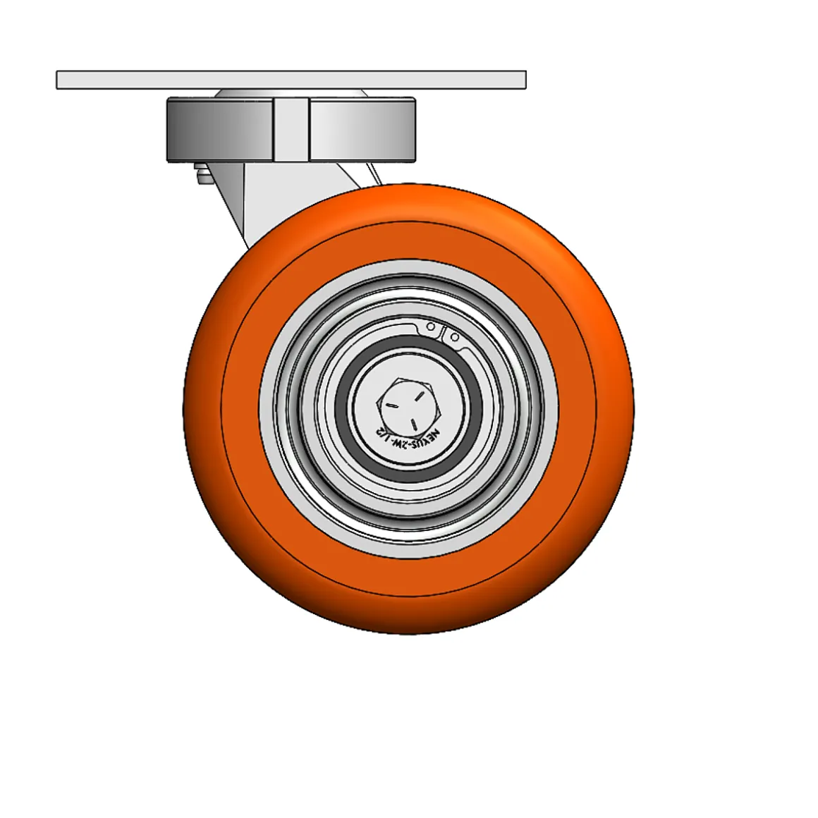 6" CC Nexus Kingpinless Outrigger-Style Swivel Caster