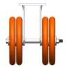 8" CC Nexus Outrigger-Style Rigid Caster - 4-1/2" X 6-1/4" top plate
