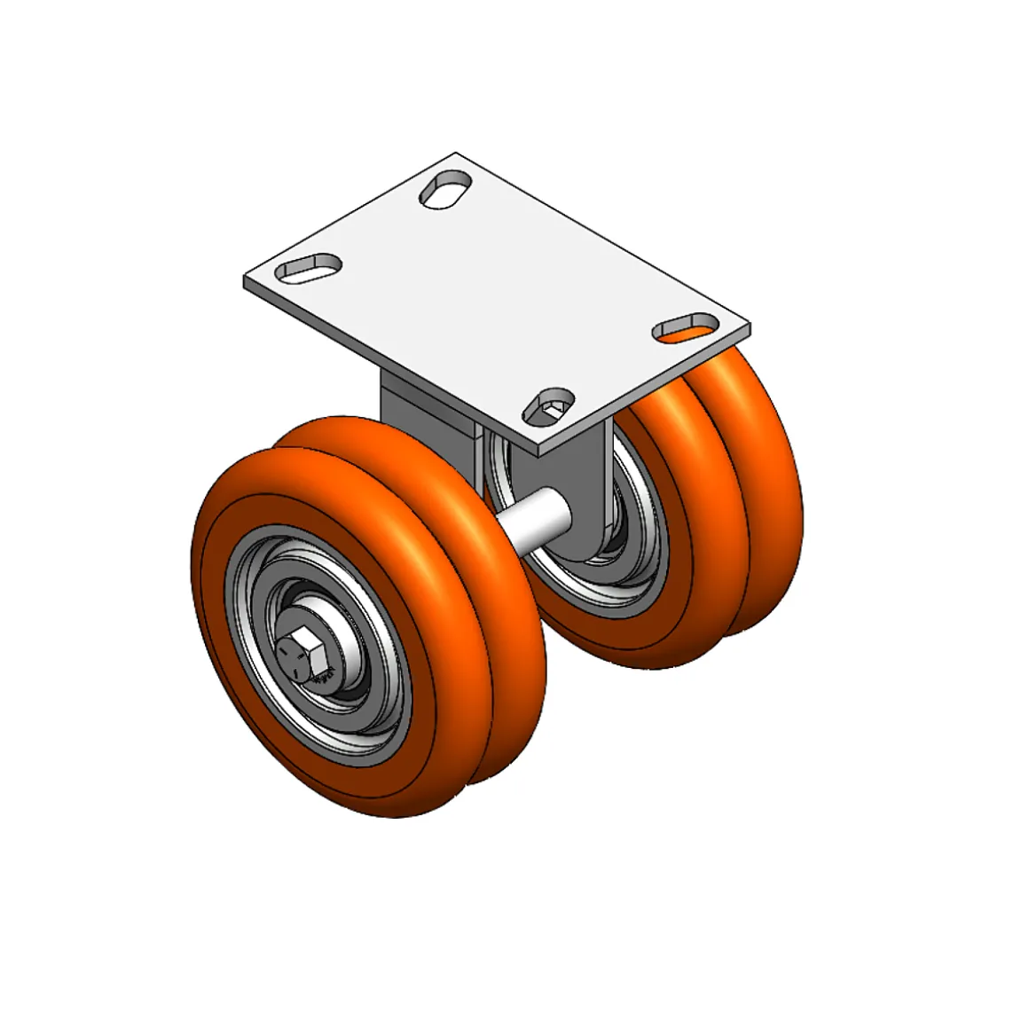 6" CC Nexus Outrigger-Style Rigid Caster