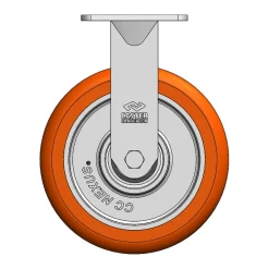 8" CC Nexus Rigid Caster - 4" X 4-1/2" top plate