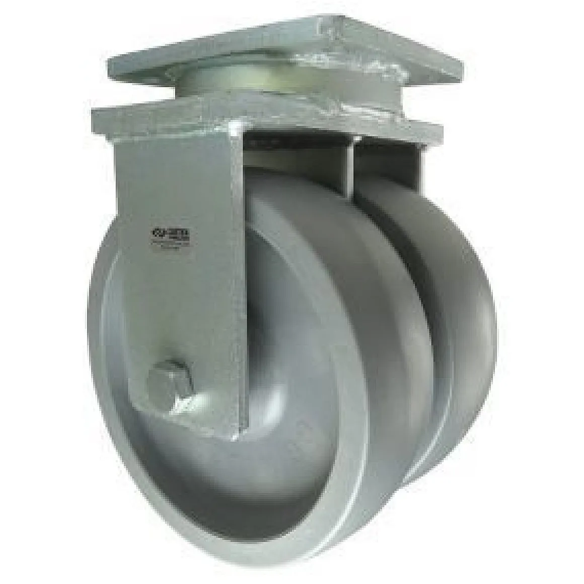 10" CC Nylex Dual-Wheel Rigid Caster