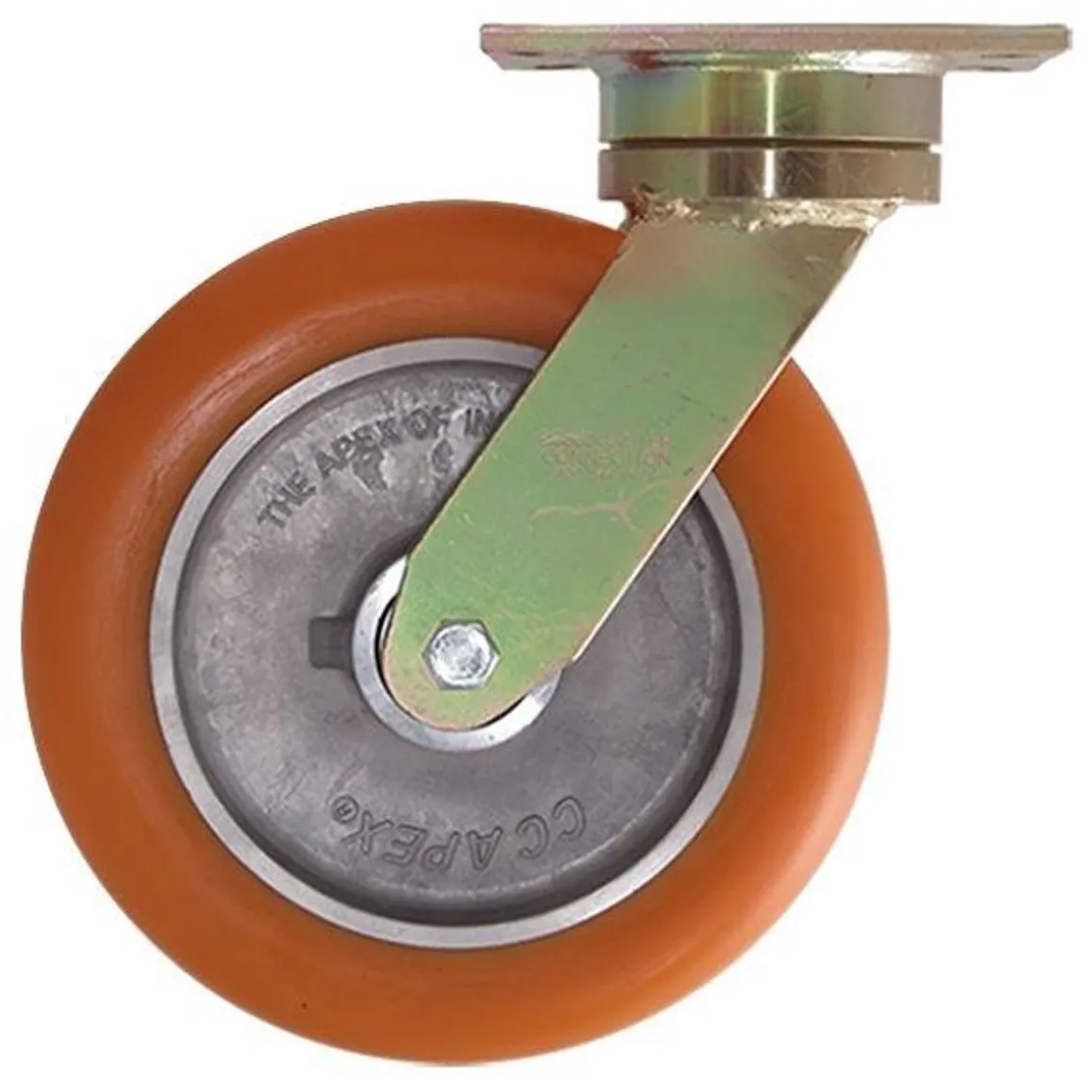 10" CC Peak Heavy Duty Maintenance-Free Swivel CC Apex Caster w/ Extended Swivel Lead