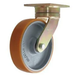 8" CC Peak Heavy Duty Maintenance-Free Swivel CC Stout HD Caster w/ Extended Swivel Lead