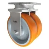 8" CC Stout HD Dual-Wheel Rigid Caster