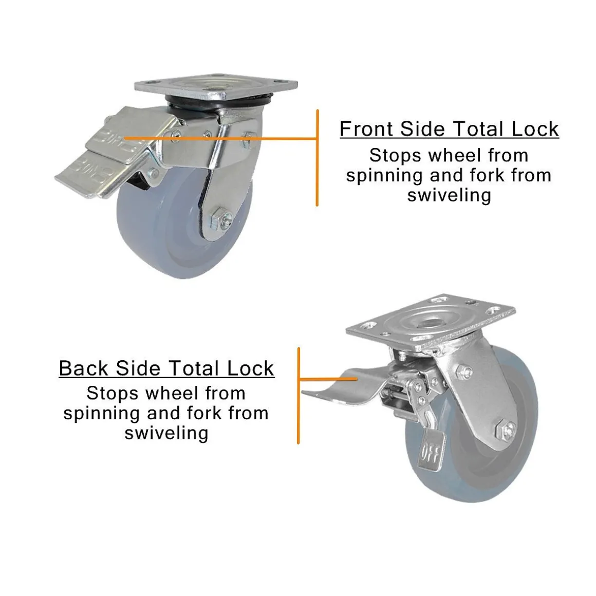 5" CC Stout HD Swivel Caster