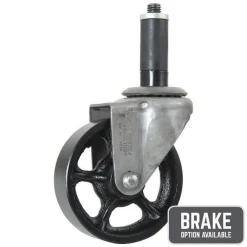 4" CC Vintage Black Cast Iron Swivel Caster
