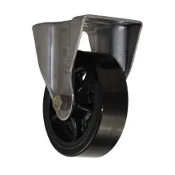 4" CC Vintage Non-Marking Black Polyurethane Tread Rigid Caster