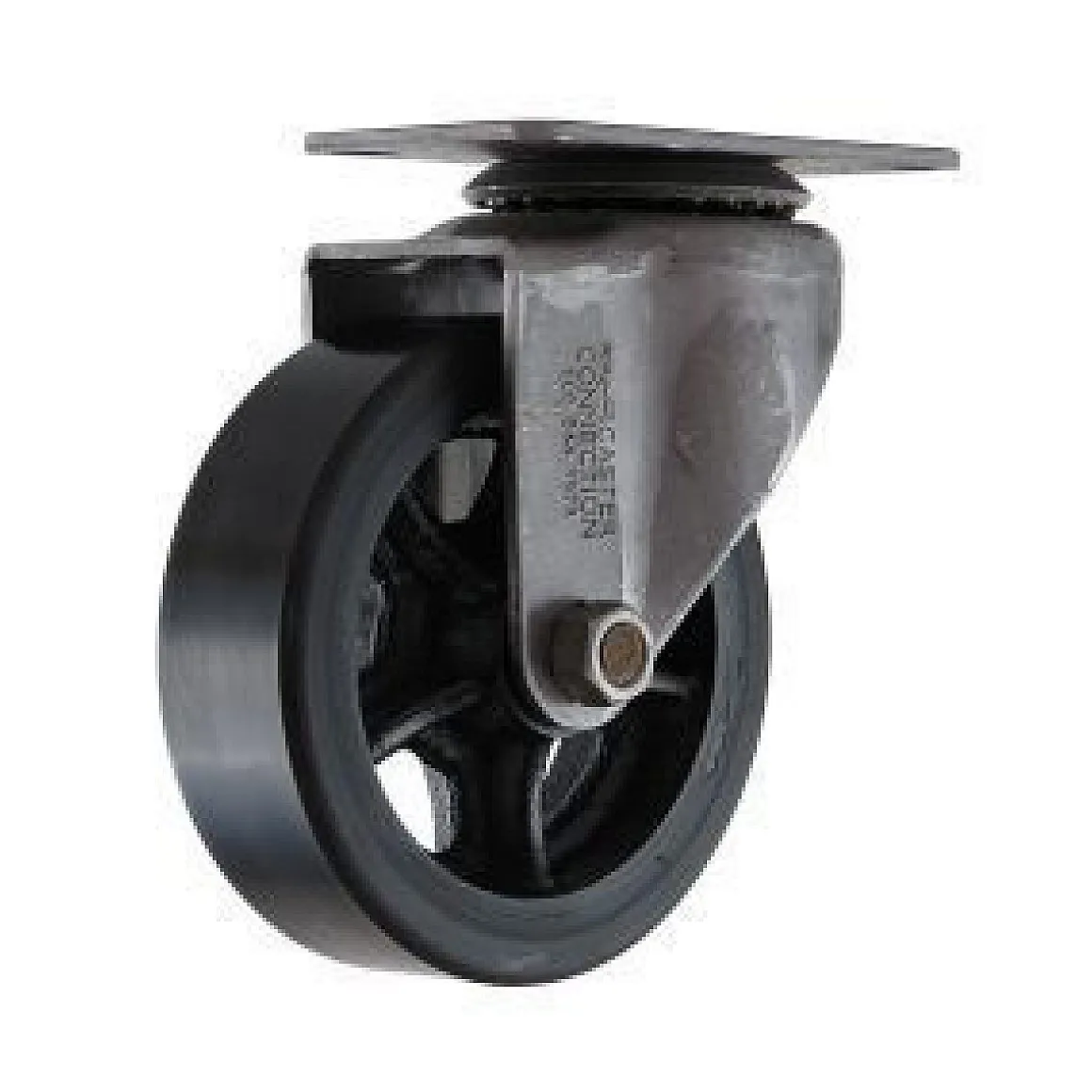 4" CC Vintage Non-Marking Black Polyurethane Tread Swivel Caster
