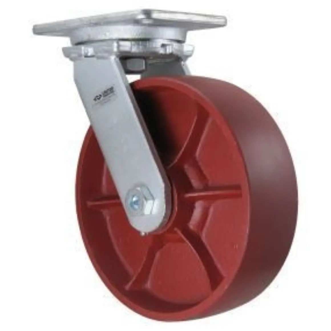 10" Crown-Tread Ductile Steel Swivel Caster
