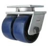 6" Dual-Wheel Crown-Tread Polyurethane Kingpinless Swivel Caster