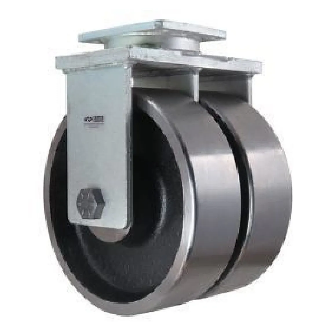 10" Dual-Wheel Forged Steel Rigid Caster