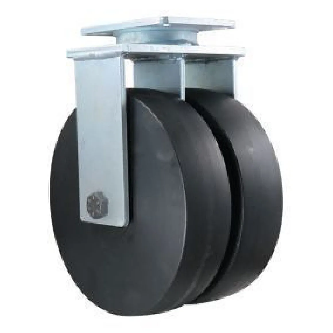 12" Dual-Wheel Nylon Rigid Caster