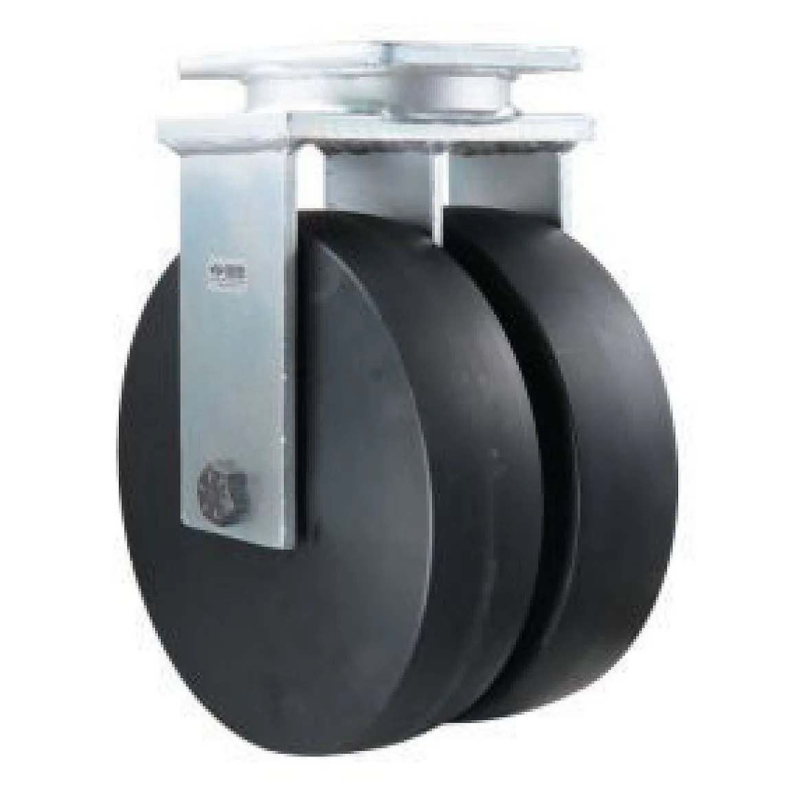 12" Dual-Wheel Nylon Rigid Caster