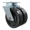 10" Dual-Wheel Phenolic Kingpinless Swivel Caster