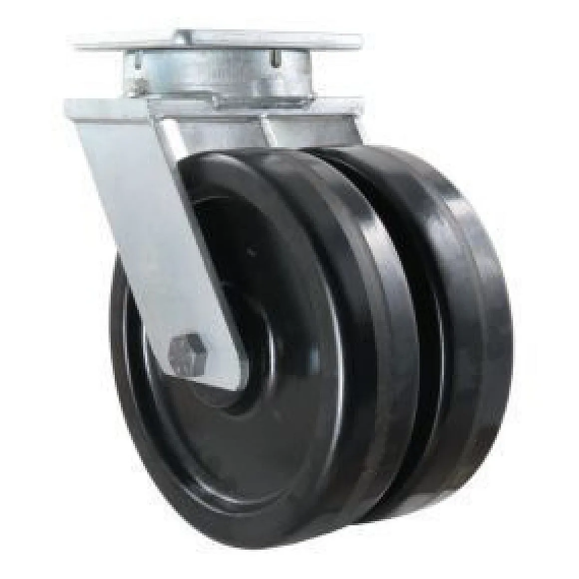 12" Dual-Wheel Phenolic Kingpinless Swivel Caster