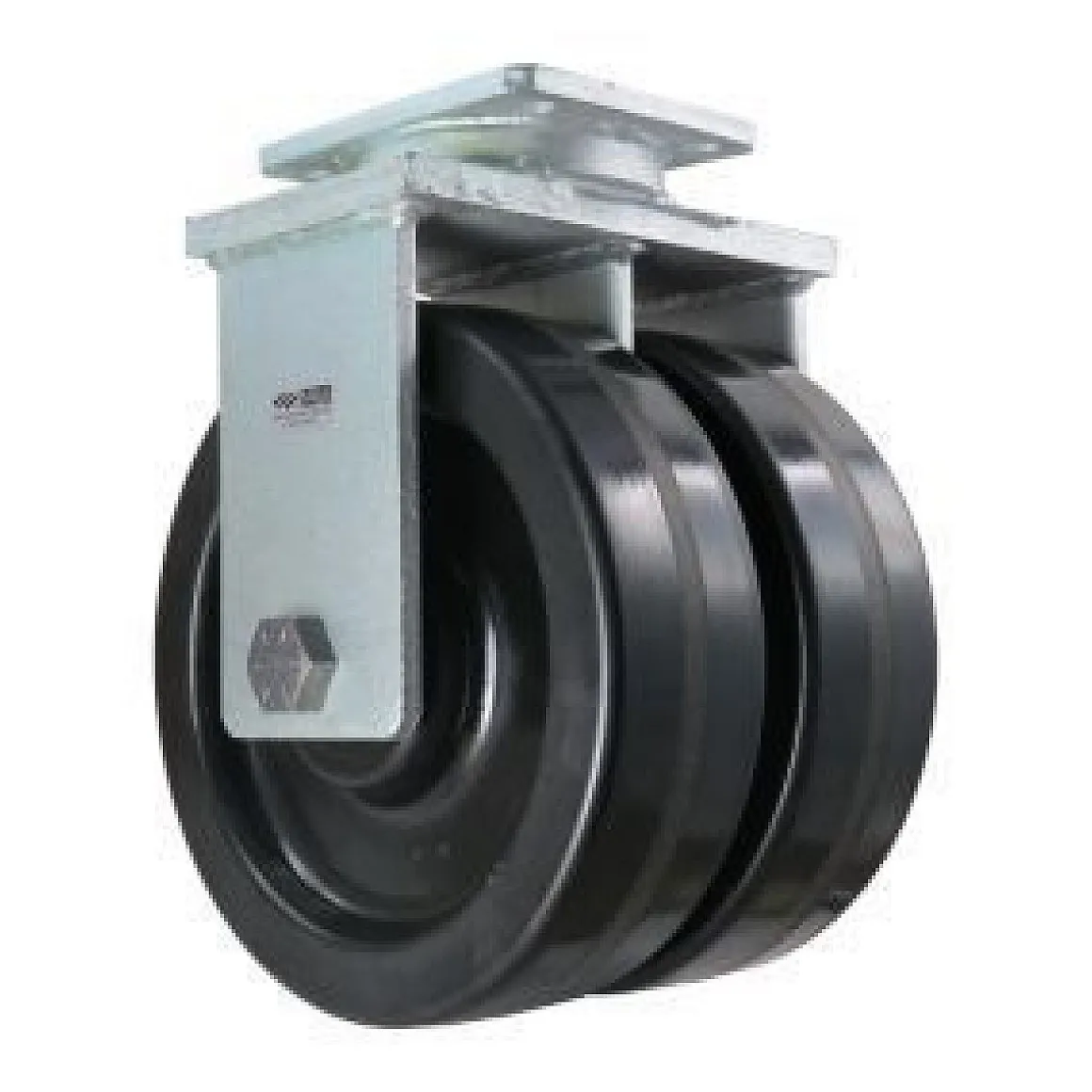 10" Dual-Wheel Phenolic Rigid Caster