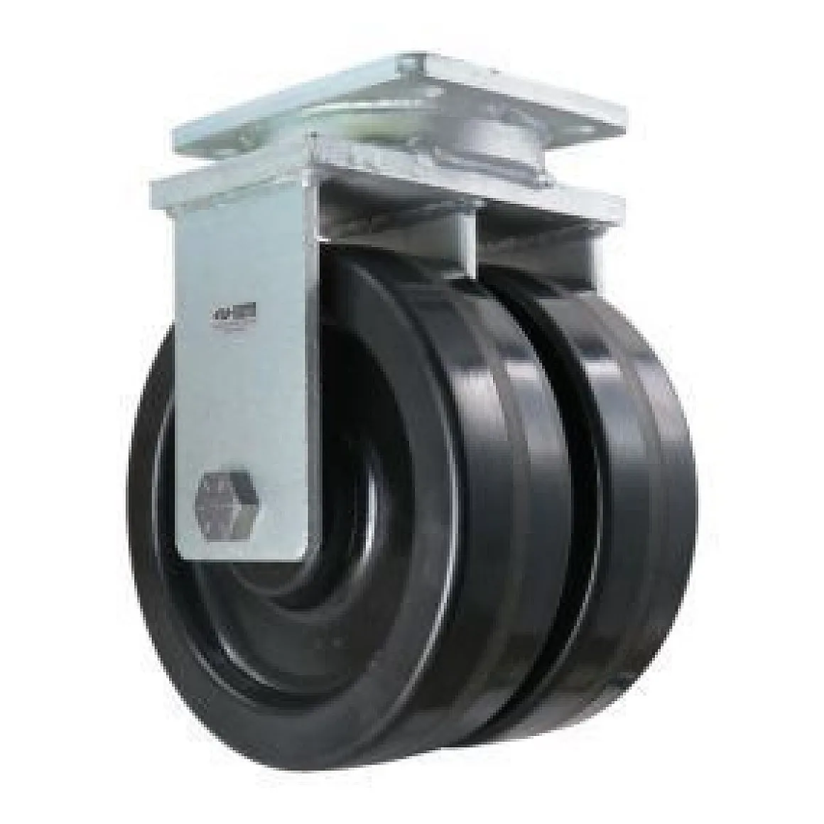 10" Dual-Wheel Phenolic Rigid Caster