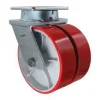 10" Dual-Wheel Polyurethane Kingpinless Swivel Caster