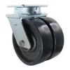 10" Dual-Wheel Polyurethane Kingpinless Swivel Caster