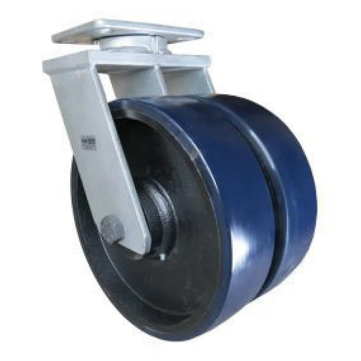 12" Dual-Wheel Polyurethane Kingpinless Swivel Caster