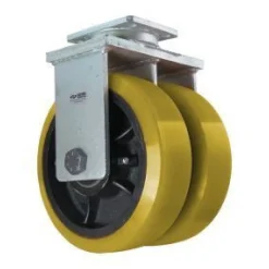 10" Dual-Wheel Polyurethane Rigid Caster