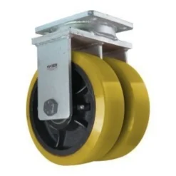 10" Dual-Wheel Polyurethane Rigid Caster